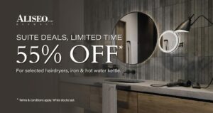 Read Suite Deals, Limited Time — Enjoy 55% OFF on Selected Aliseo Products