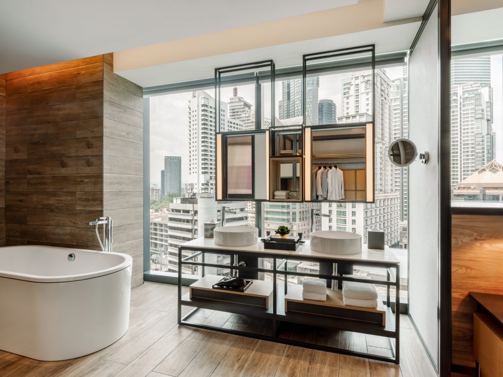 Hyatt Centric KL - King Suite Bathroom and Bathtub
